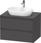 graphit matt / 2 Schubkästen / Waschtischunterbau