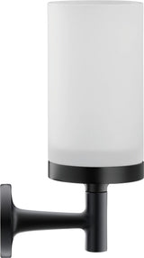 DURAVIT Starck T Zahnputzbecher, Chrom, Akzentfarbe Weiß Matt, 65x98x173 mm, Glas, Messing