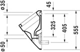 Duravit Urinal VERO 295x320mm Zulauf von hinten ohne Fliege schwarz