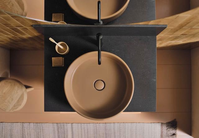 Duravit Balcoon Aufsatzbecken 450x450 mm weiß geschliffen mit Ablaufventil