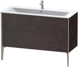 DURAVIT XViu Waschtischunterbau bodenstehend 1210 mm, 2 Auszüge, champagner matt/weiß matt
