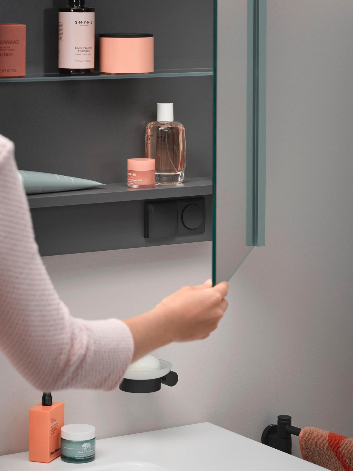 DURAVIT D-Code Spiegelschrank 1200 mm mit LED-Beleuchtung, 2 Türen, Front- und Innenspiegel