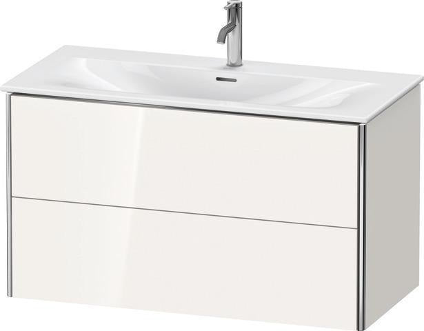 Duravit Waschtischunterbau XSquare 1010 mm, 2 Schubkästen, weiß matt, wandhängend