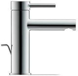 Duravit Circle Einhebel-Waschtischmischer mit Zugstange, Chrom – 117 mm Ausladung