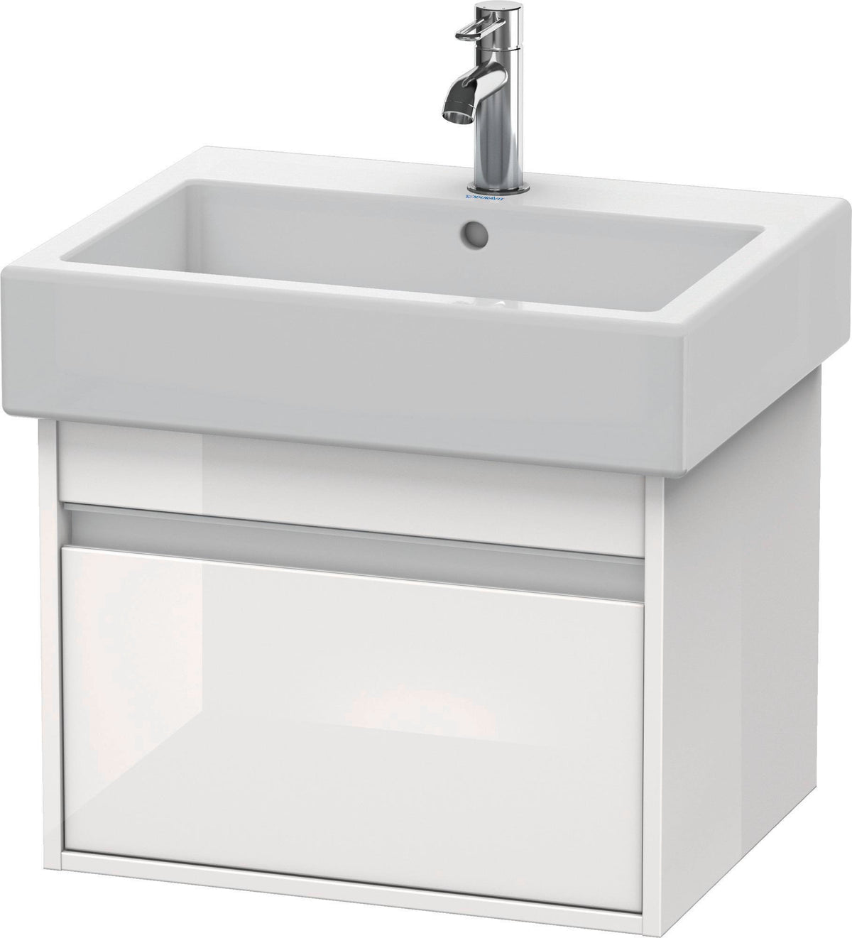 Duravit Ketho Waschtischunterbau wandhängend 440x550x410mm 1 Auszug weiß matt