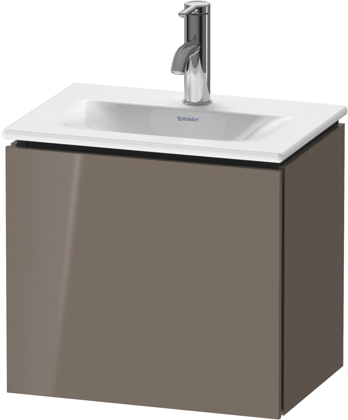 Duravit L-Cube Waschtischunterbau 440 mm, 1 Tür links, weiß matt – Wandhängend