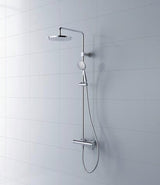 DURAVIT Wave Duschsystem mit Keramikmischsystem, Chrom – Hand- & Kopfbrause