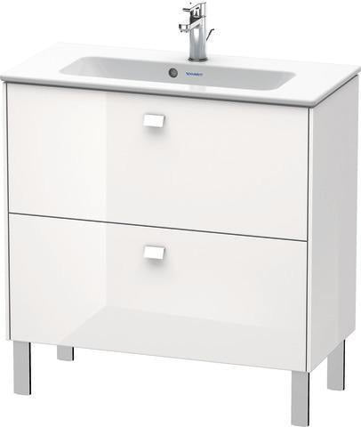 Duravit Waschtischunterbau Brioso Compact 683 mm betongrau matt mit 2 Auszügen