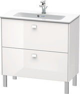 Duravit Waschtischunterbau Brioso Compact 683 mm betongrau matt mit 2 Auszügen