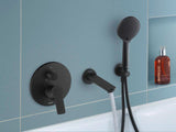 Duravit D-Code 2.0 Einhebel-Wannenmischer Unterputz Keramikmischsystem Schwarz Matt