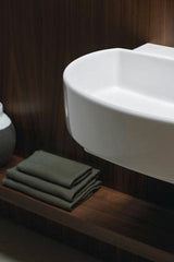 DURAVIT Balcoon Waschtisch 600x480 mm mit Überlauf, Hahnloch und Halbsäule in Weiß