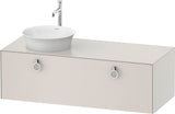 DURAVIT White Tulip Waschtischunterbau 1300 mm wandhängend mit Auszug und LED-Innenbeleuchtung von Philippe Starck
