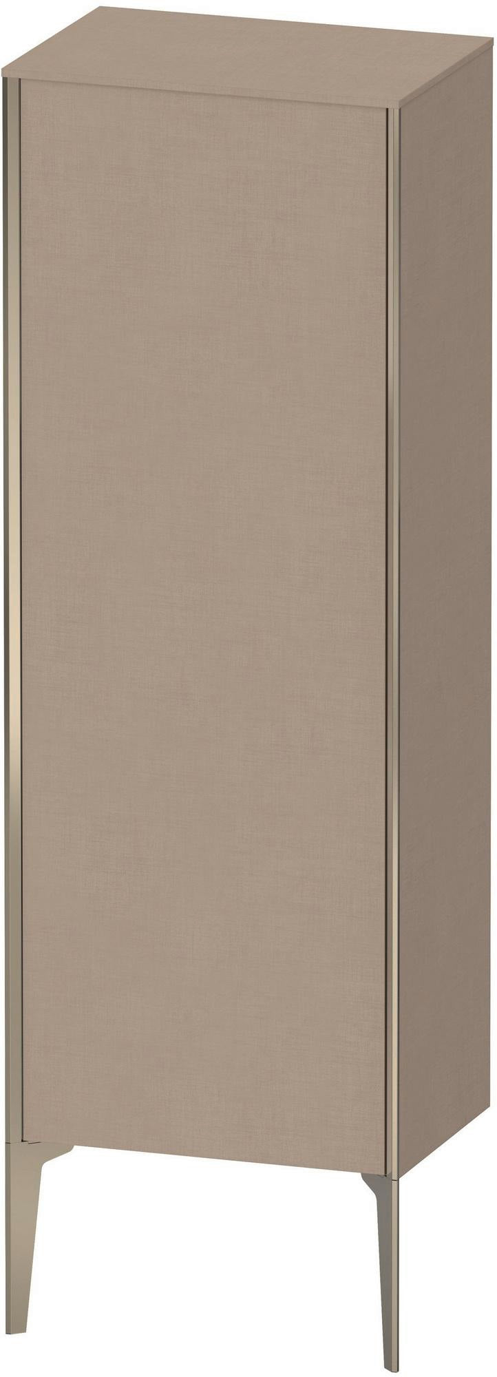 DURAVIT XViu Halbhochschrank 1330 mm, links, champagner matt/basalt matt, mit Push-Open & Soft-Close