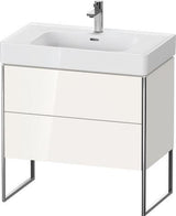 Duravit Waschtischunterbau XSQUARE 784 mm ta s-matt mit 2 Auszügen und Fußgestell