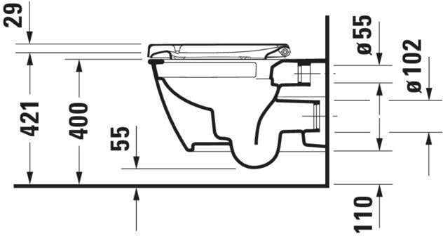 DURAVIT WC-Sitz Darling New weiß mit Absenkautomatik und Edelstahl-Scharnieren