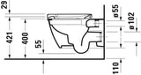DURAVIT WC-Sitz Darling New weiß mit Absenkautomatik und Edelstahl-Scharnieren
