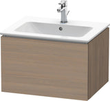 DURAVIT L-Cube Waschtischunterbau 620 mm wandhängend, 1 Auszug, Amerikanisch Nussbaum