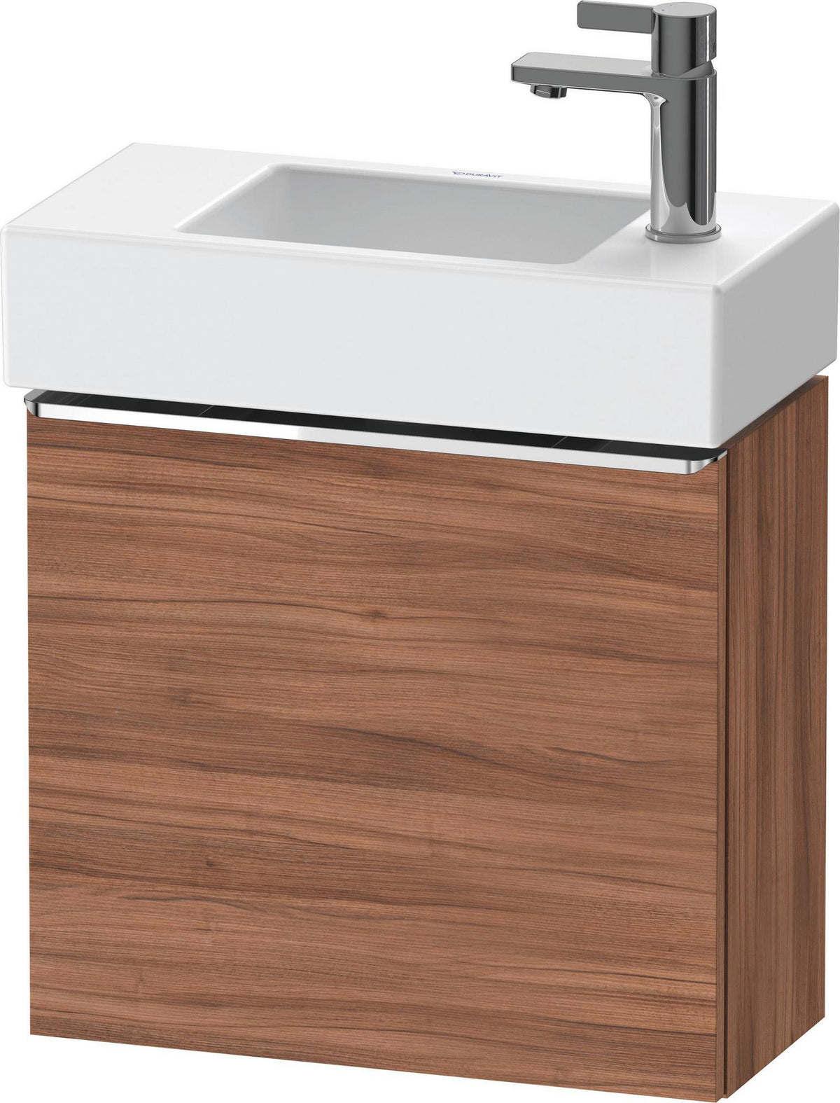 DURAVIT D-Neo Waschtischunterbau 484 mm betongrau matt mit Tür rechts und Bronze-Griff