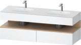 DURAVIT Qatego Studio F. A. Porsche Waschtischset 1600 mm mit Konsolenwaschtischunterbau, 2 Auszüge