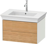 DURAVIT White Tulip Waschtischunterbau 684 mm, 2 Schubkästen, weiß seidenmatt, LED