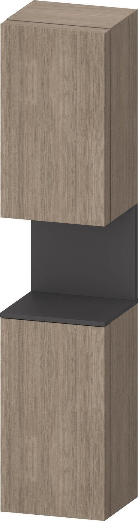 DURAVIT Qatego Hochschrank 400x360x1760 mm, 2 Türen, Weiß Hochglanz