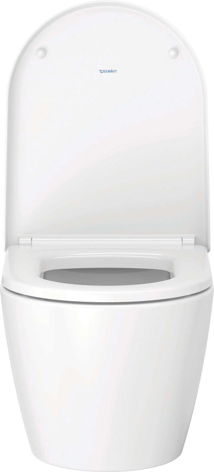 DURAVIT Wand-WC ME by Starck 570 mm spülrandlos mit WonderGliss Weiß
