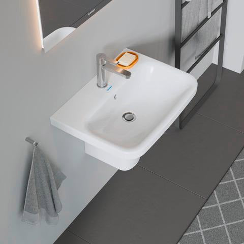 Duravit DuraStyle Waschtisch 600 mm mit Überlauf und WonderGliss in Weiß