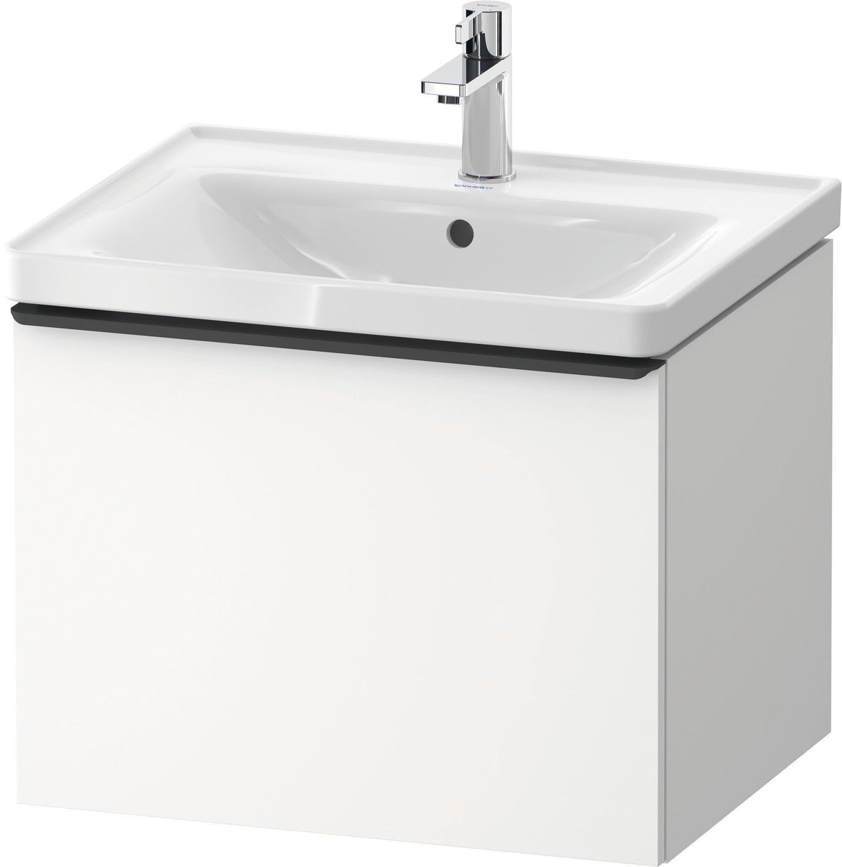 DURAVIT D-Neo Waschtischunterbau 584 mm betongrau matt mit 1 Auszug und Soft-Close