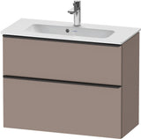 DURAVIT D-Neo Waschtischunterbau 810 mm Eiche Schwarz Bronze, wandhängend, 1 Auszug