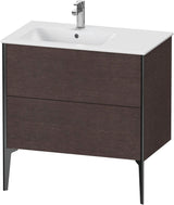 Duravit XViu Waschtischunterbau bodenstehend 810 mm mit 2 Auszügen, weiß matt, Tip-On Technik