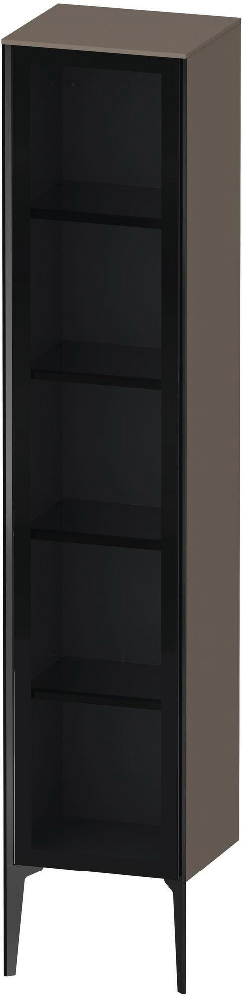 Duravit Hochschrank XViu 1770 mm Glasfront dolomiti grey hochglanz, rechts, Push-Open