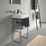 Duravit C.1 Einhebel-Waschtischmischer 91 mm Schwarz Matt – Ohne Zugstange