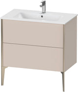 DURAVIT XViu Waschtischunterbau bodenstehend 594x810x480 mm mit 2 Auszügen, weiß matt