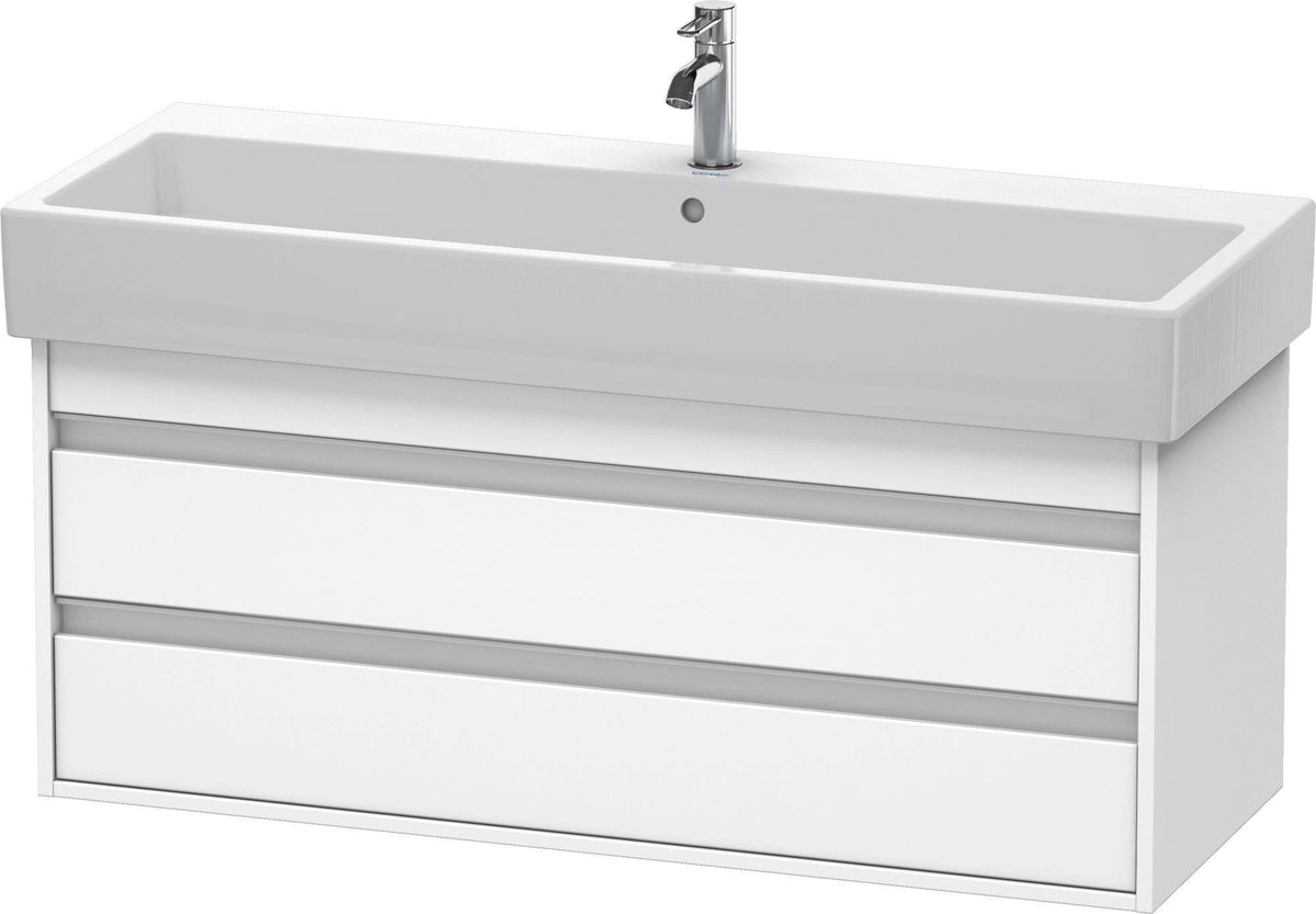 DURAVIT Ketho Waschtischunterbau wandhängend 1150 mm, 2 Schubkästen, weiß matt