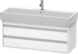 DURAVIT Ketho Waschtischunterbau wandhängend 1150 mm, 2 Schubkästen, weiß matt