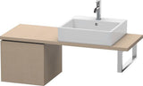 Duravit L-Cube Konsolenunterschrank 420 mm flannel grey hochglanz mit Tip-on-Technik