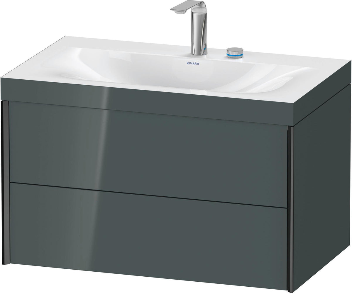 DURAVIT XViu c-bonded Waschtischset wandhängend 800x480x503mm mit 2 Schubkästen, Push-Open und Soft-Close