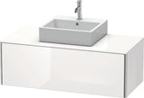 Duravit XSquare Waschtischunterbau 1200 mm wandhängend – Sand-matt mit Konsole