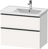 Duravit D-Neo Waschtischunterbau 784 mm Eiche Schwarz Bronze, wandhängend, 1 Auszug