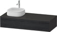 DURAVIT Zencha Konsolen-Waschtischunterbau 1300 mm Eiche Anthrazit mit Auszug