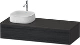 DURAVIT Zencha Konsolen-Waschtischunterbau 1300 mm Eiche Anthrazit mit Auszug
