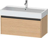 DURAVIT Ketho.2 Waschtischunterbau 984 mm betongrau matt mit 1 Auszug, wandhängend