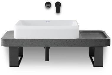 DURAVIT Qatego Aufsatzbecken mit Konsole 1000 mm Weiß Hochglanz HygieneGlaze