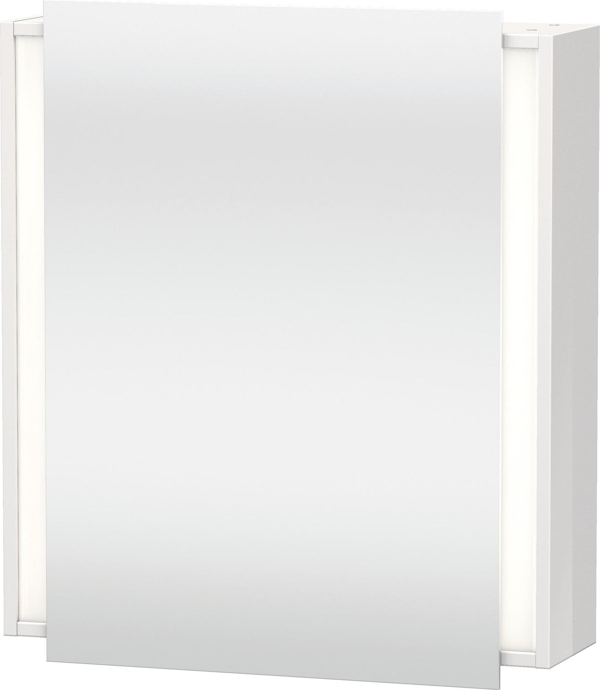 Duravit Ketho Spiegelschrank 650 mm, Türanschlag rechts, weiß matt, LED-Beleuchtung, Sensorschalter