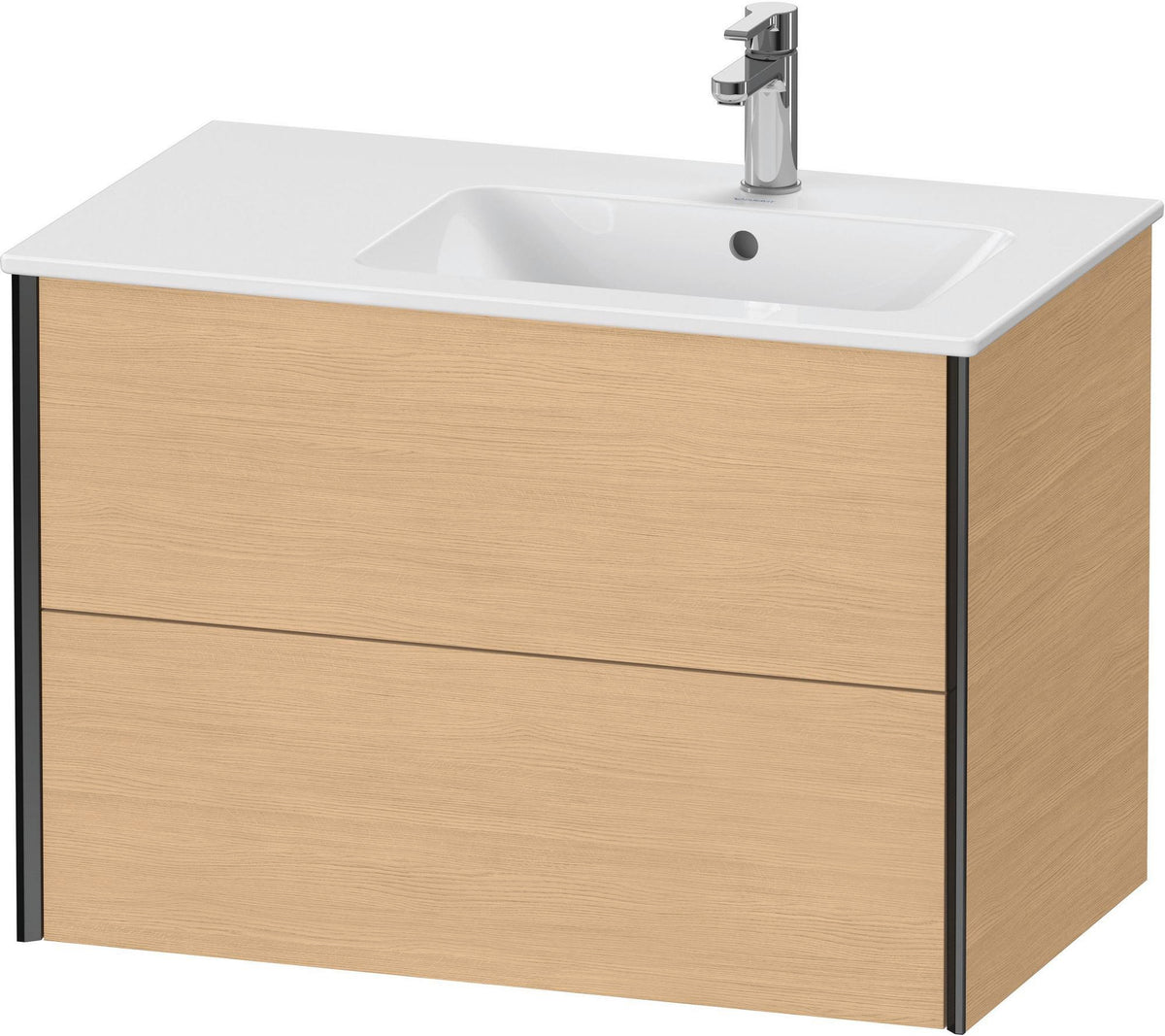 DURAVIT XViu Waschtischunterbau wandhängend 810 mm, 2 Schubkästen, weiß matt