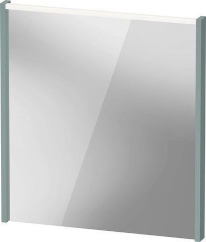 DURAVIT D-Code 2.0 Spiegel mit LED-Beleuchtung, 650 x 700 x 48 mm, Basalt Matt