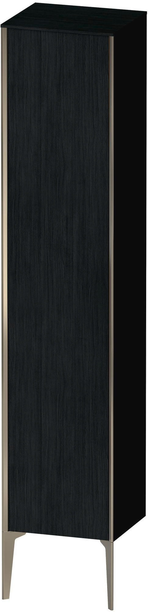 DURAVIT Hochschrank XViu 1770 mm Eiche Schwarz matt mit Tip-on und Soft-Close