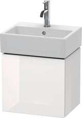 Duravit L-Cube Waschtischunterbau 434 mm weiß matt, 1 Tür links, wandhängend
