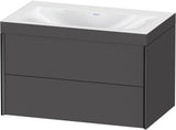 DURAVIT XViu c-bonded Waschtischset wandhängend 800x480x503mm mit 2 Schubkästen, Push-Open und Soft-Close