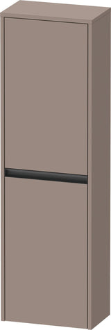 Duravit Ketho.2 Halbhochschrank 1320 mm Eiche Terra Matt, Türanschlag links